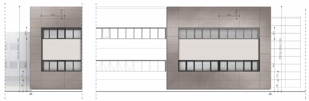 Restyling edifici industriali - in corso d'opera